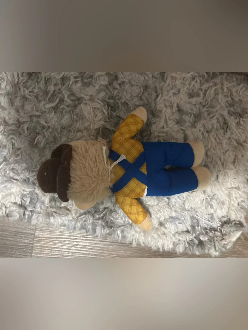 Blue & Yellow Plush Bear Toy - Kids Stuffed Animal